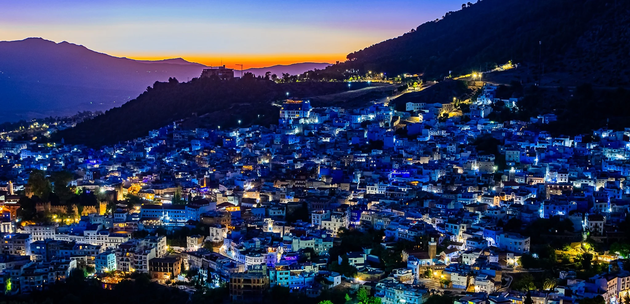 Chefchaouen à la tombée du jour