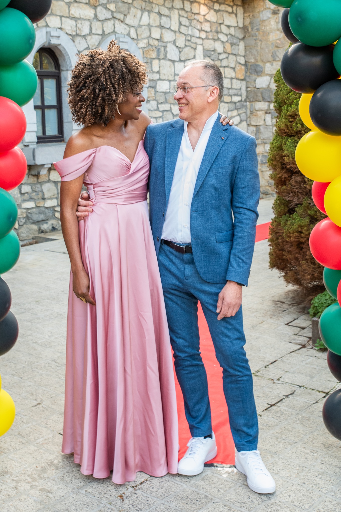 Portrait souriant lors d’une célébration